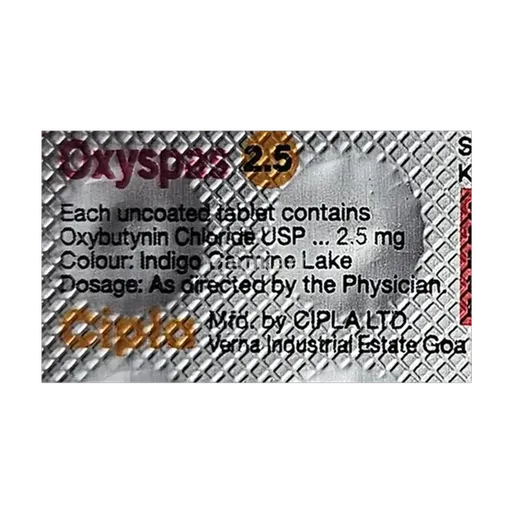 oxyspas 2.5mg tablet 10's